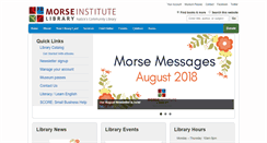 Desktop Screenshot of morseinstitute.org