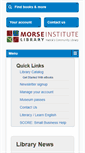 Mobile Screenshot of morseinstitute.org