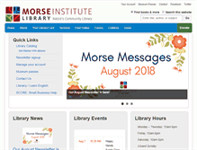 Tablet Screenshot of morseinstitute.org